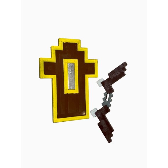 Minecraft Dungeons Skeleton With Shield and Mini Blaze Netherrack  Custom Lot - Picture 4 of 9